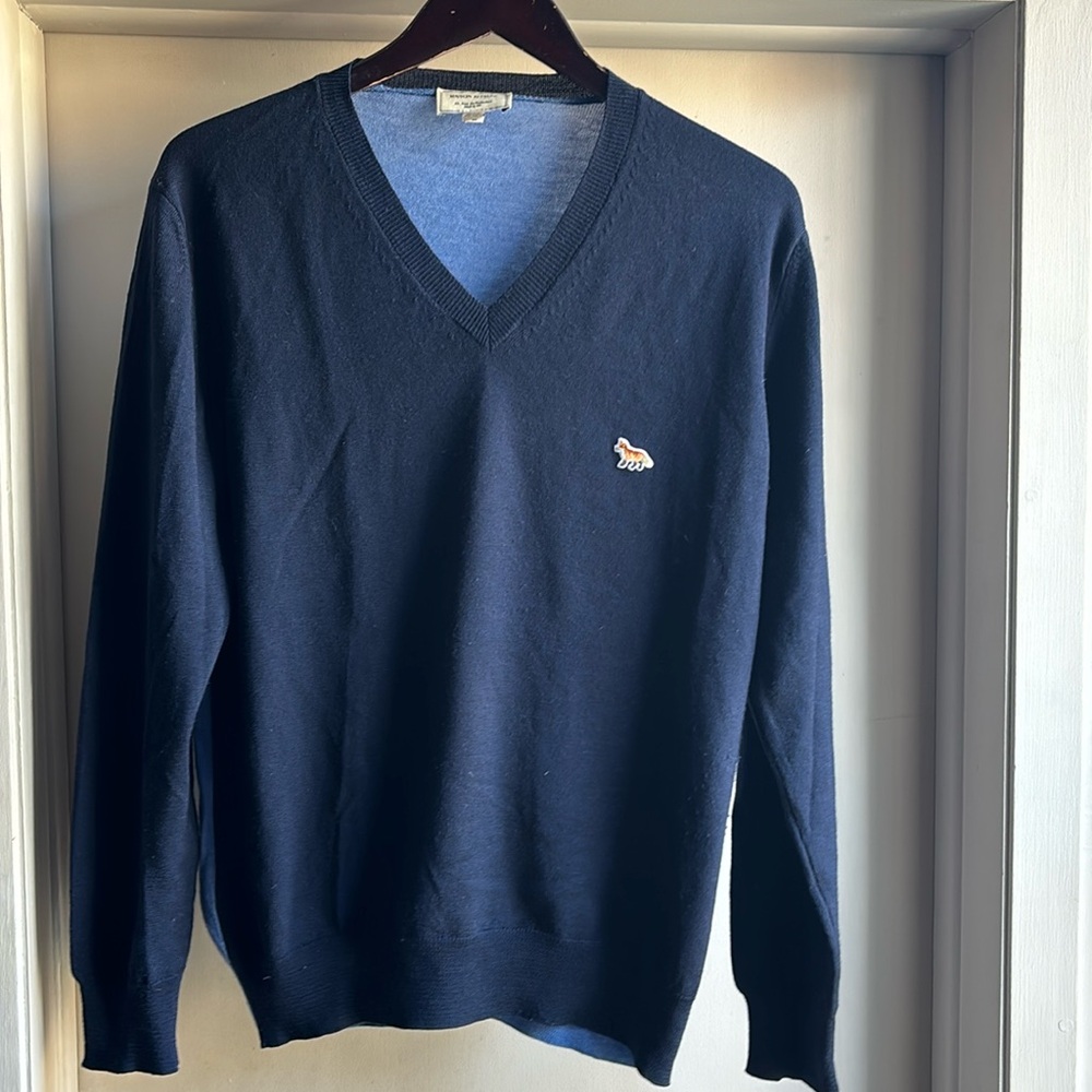 Kitsuné Merino Wool V-neck Sweater